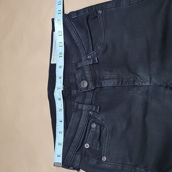 Rag & Bone Size 28 Skinny Coated Black Jeans Style # 1502K520, Gently Used Cond. - Picture 8 of 15